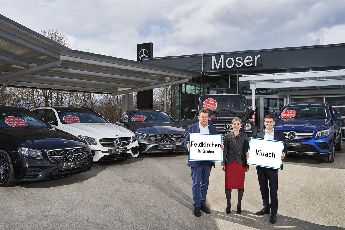 Moser Kfz Handels-GmbH in Feldkirchen neuer autorisierter Mercedes-Benz Vertriebspartner für Pkw