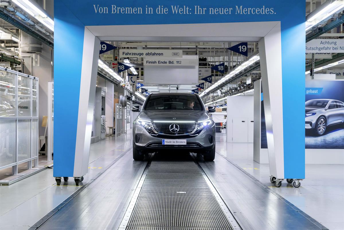 Verkaufsfreigabe & Produktionsstart Mercedes-Benz EQC: Elektrifizierter Stern kommt auf die Straße