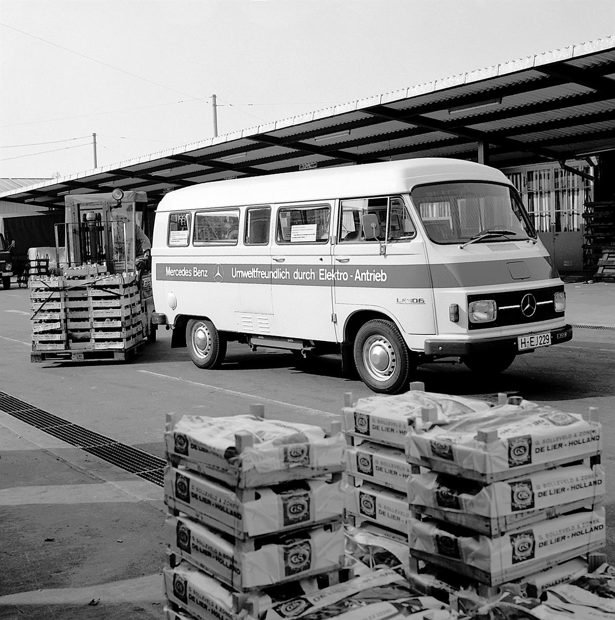 Debüt des Elektrotransporters Mercedes-Benz LE 306 vor 45 Jahren - Zukunft unter Strom im Jahr 1972