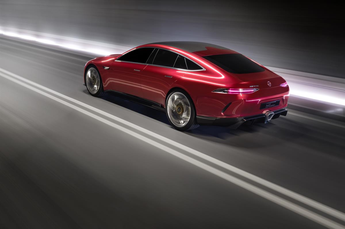 AMG Future Performance: Sportwagen-Marke präsentiert Hybrid-Showcar  - Mercedes-AMG GT Concept – Driving Performance der Zukunft 