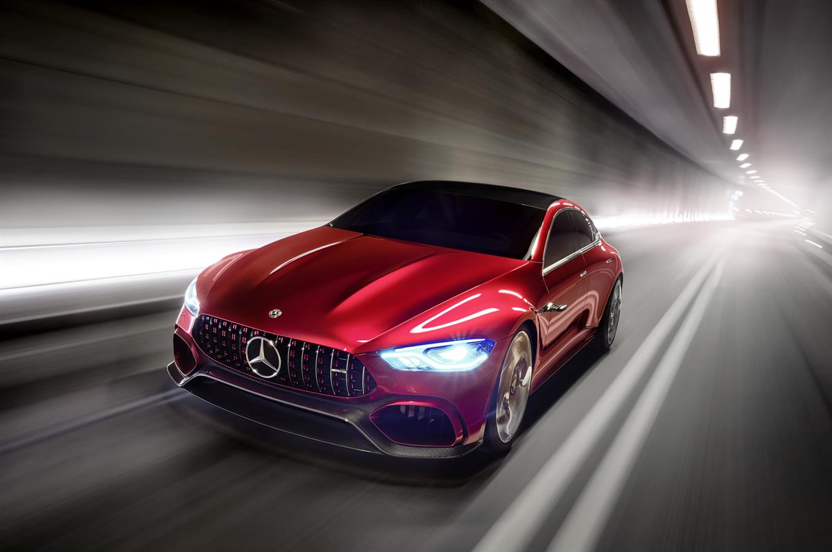 AMG Future Performance: Sportwagen-Marke präsentiert Hybrid-Showcar  - Mercedes-AMG GT Concept – Driving Performance der Zukunft 