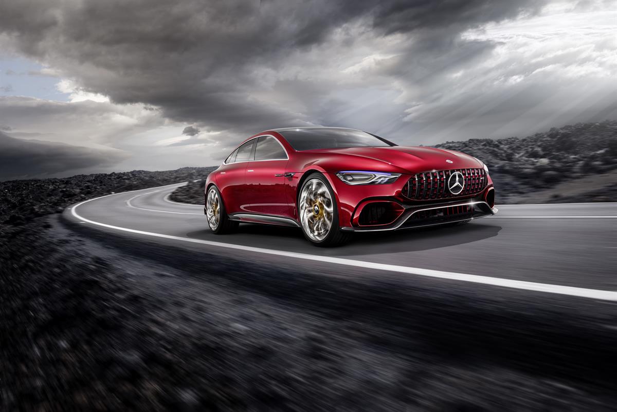 AMG Future Performance: Sportwagen-Marke präsentiert Hybrid-Showcar  - Mercedes-AMG GT Concept – Driving Performance der Zukunft 