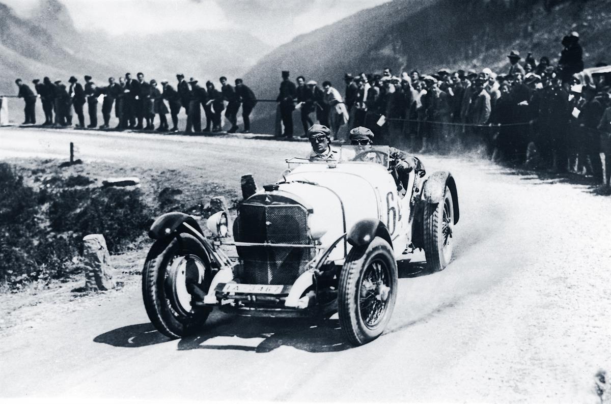 Mercedes-Benz Typ SSK, Rennen Schweiz, Rudolf Caracciola