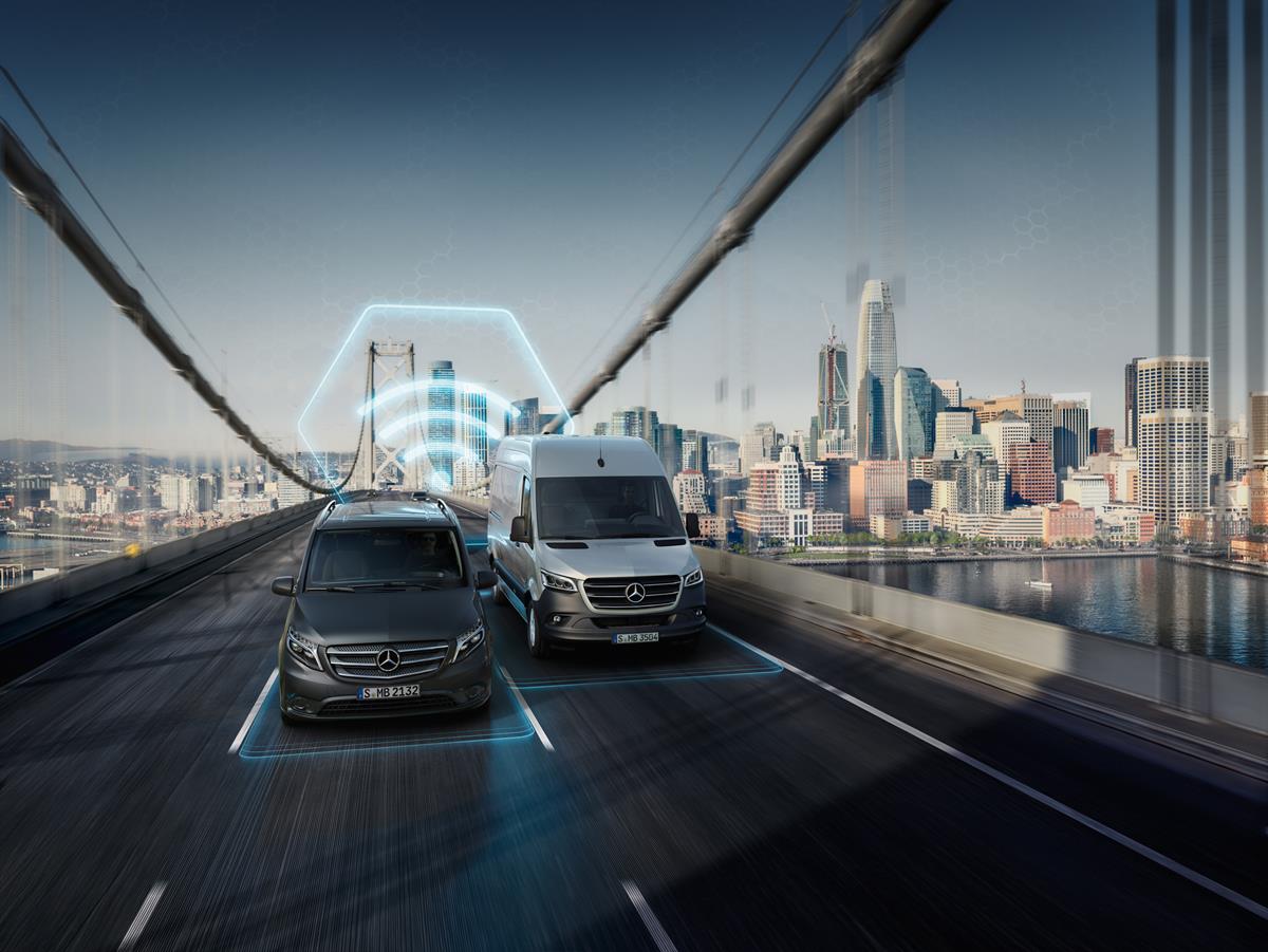 Neue digitale Dienste bei Mercedes PRO connect: 