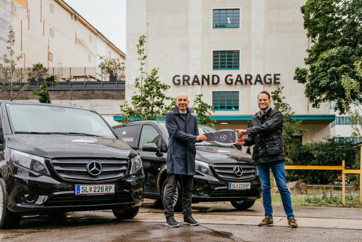 Mercedes-Benz Österreich als Fahrzeug-Sponsor für die GRAND GARAGE