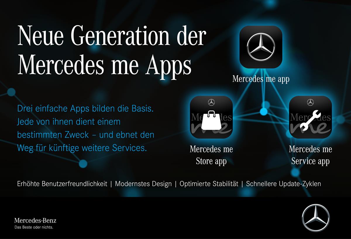 Von der App zum digitalen Ökosystem: Die neue Generation der Mercedes me Apps geht an den Start