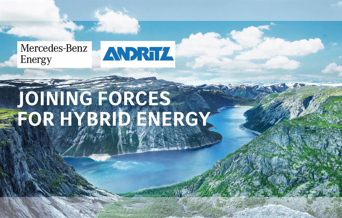 Mercedes-Benz Energy und ANDRITZ unterzeichnen Kooperationsvereinbarung zum Einsatz von stationären Energiespeichersystemen für Wasserkraftwerke