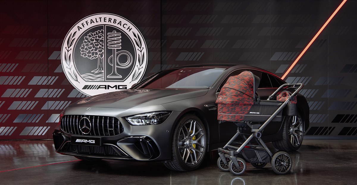 The Limited Edition of the AMG GT pushchair from Mercedes-AMG and Hartan