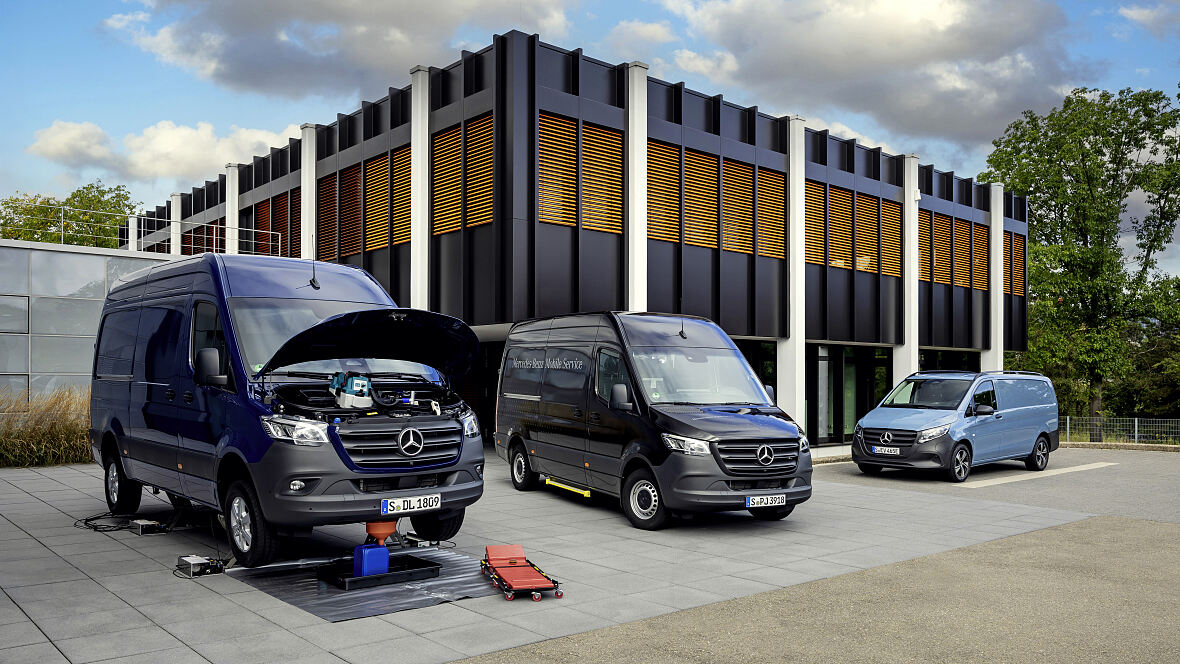 Mercedes-Benz Vans bringt die Werkstatt zum Kunden 