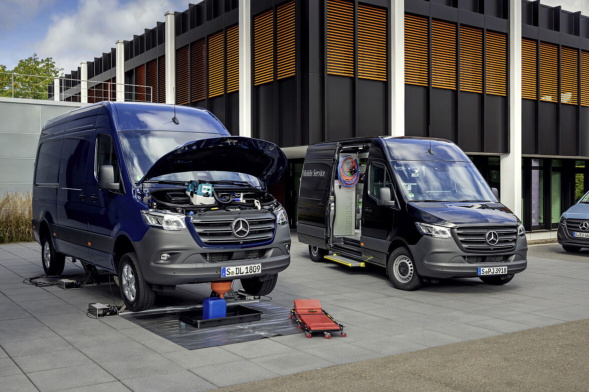 Mercedes-Benz Vans bringt die Werkstatt zum Kunden 