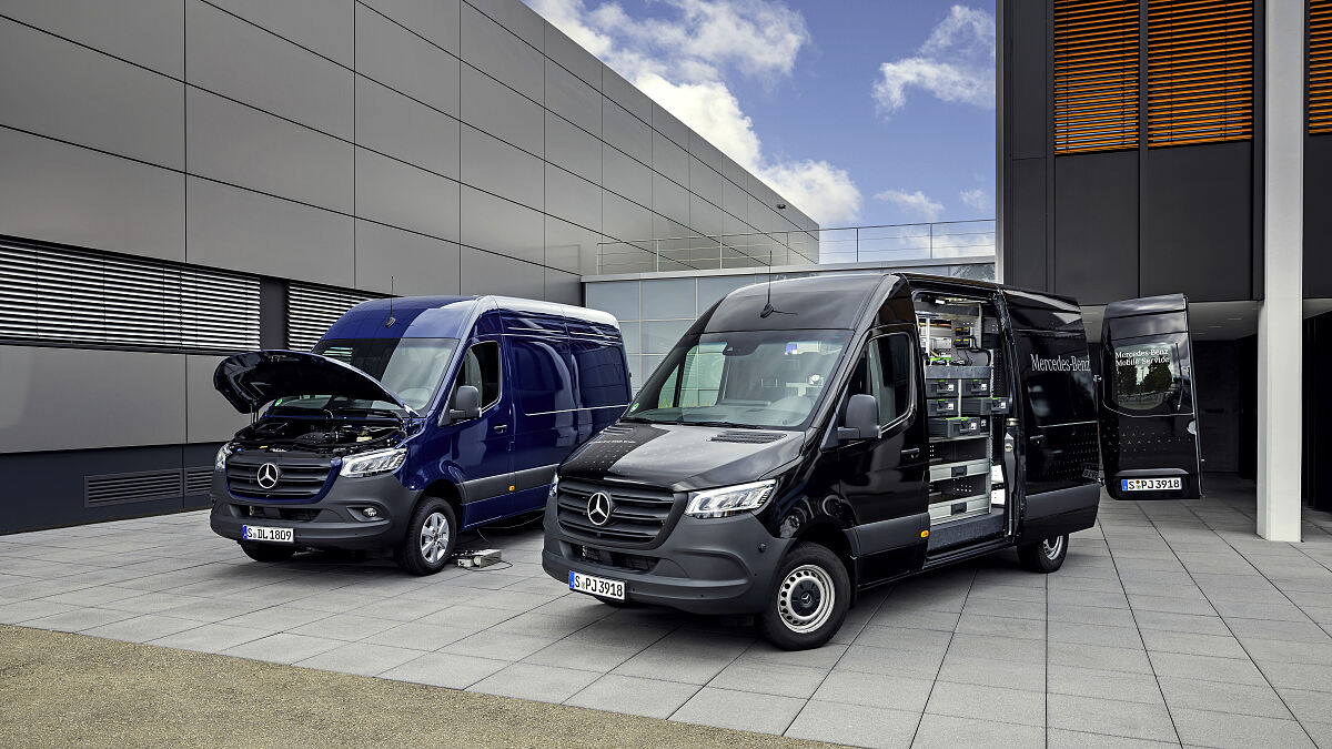 Mercedes-Benz Vans bringt die Werkstatt zum Kunden 