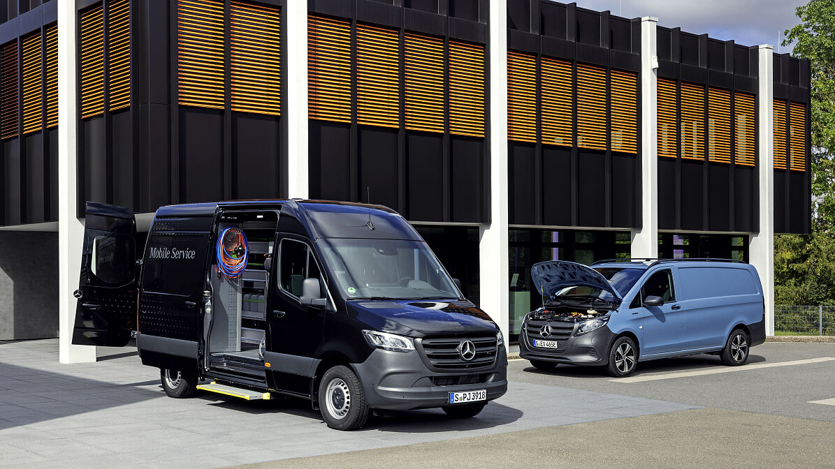 Mercedes-Benz Vans bringt die Werkstatt zum Kunden 