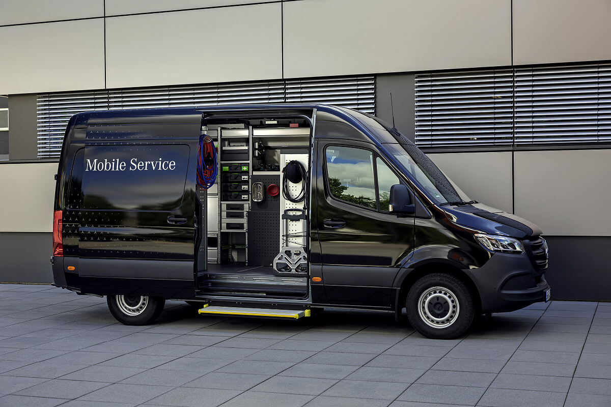 Mercedes-Benz Vans bringt die Werkstatt zum Kunden 