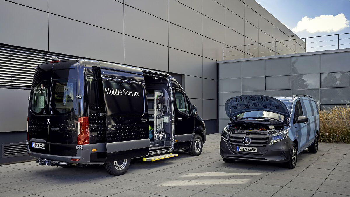 Mercedes-Benz Vans bringt die Werkstatt zum Kunden 