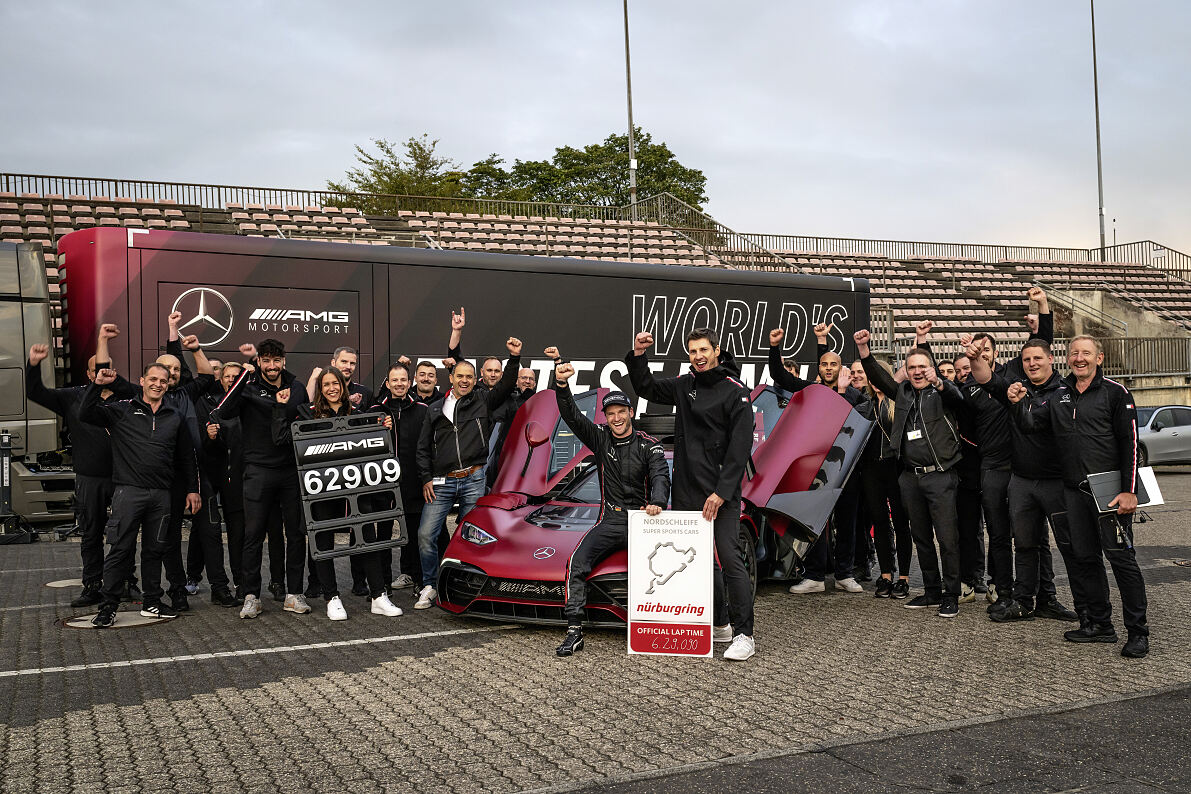 Mercedes-AMG ONE bricht eigenen Rundenrekord auf der Nürburgring-Nordschleife